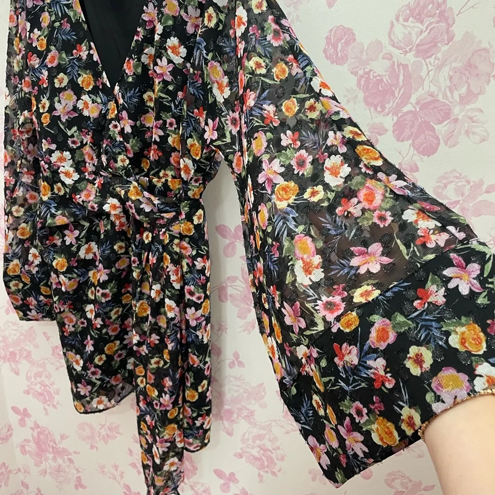 Buddy Love Multicolor Floral Long Sleeve Dress - Picture 4 of 5
